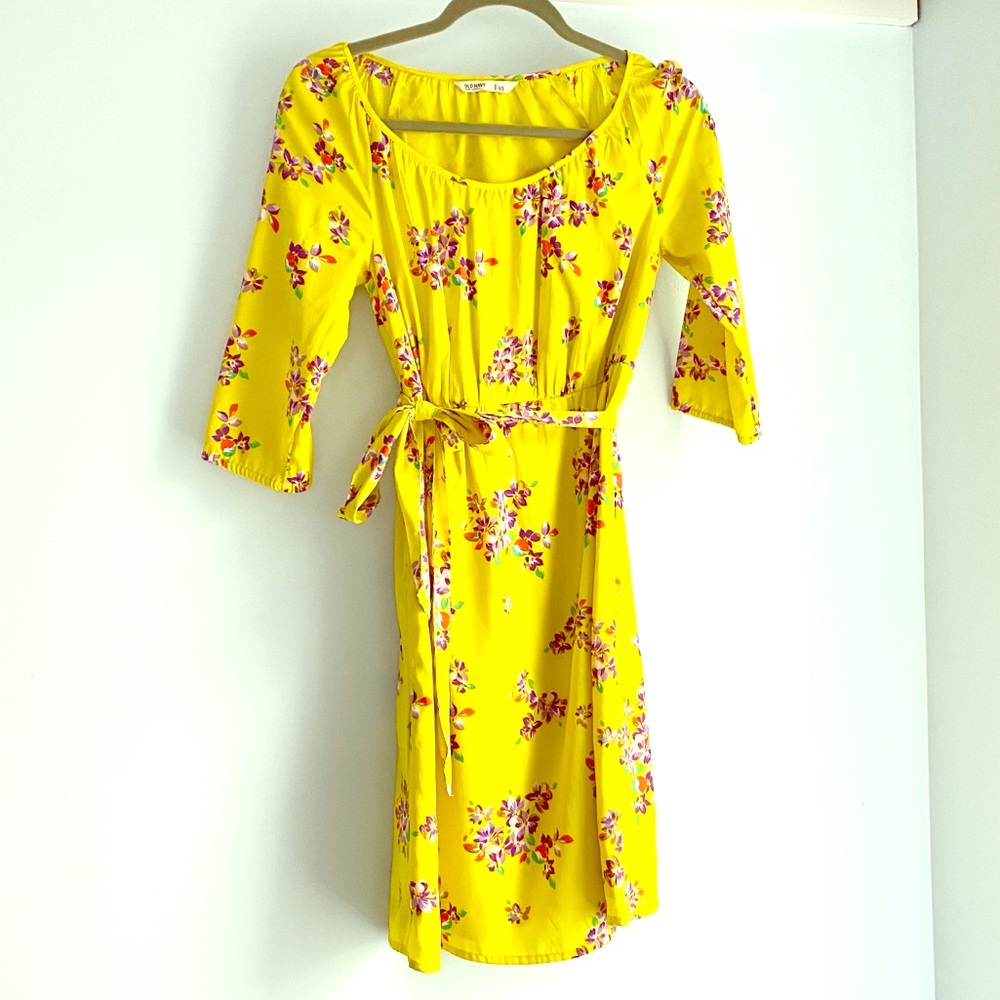 Express Floral Scoop-neck Dress